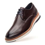 Sapato Casual Derby Masculino com Perfuros Linha Porto Café