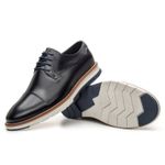 Sapato Casual Derby Masculino Linha Porto Preto
