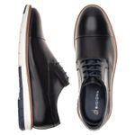 Sapato Casual Derby Masculino Linha Porto Preto