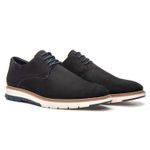 Sapato Casual Derby Premium Masculino Linha Porto Preto