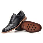 Sapato Social Premium Italiano Masculino Linha Toscana Preto