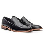 Sapato Social Loafer Premium Linha Toscana Preto