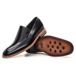Sapato Social Loafer Premium Linha Toscana Preto