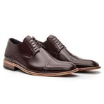 Sapato Derby Social Premium Linha Toscana Mouro