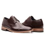 Sapato Derby Social Premium Linha Toscana Mouro
