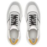 Tênis Fly Casual Masculino Sneaker Lion Branco e Alvejado