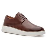 Sneaker Masculino com Cadarço Naturali Microfuros Titanium Whisky