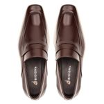 Sapato Social Loafer Masculino Em Couro Legítimo Linha Gênesis Mouro