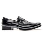 Sapato Social Loafer Masculino Em Couro Legítimo Linha Gênesis Preto