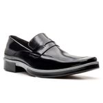 Sapato Social Loafer Masculino Em Couro Legítimo Linha Gênesis Preto