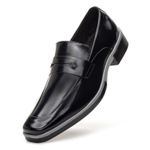Sapato Social Loafer Masculino Em Couro Legítimo Linha Gênesis Preto