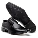 Sapato Social Masculino em Couro Bico Fino Preto