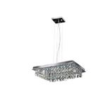 PENDENTE LYON CRISTAL QD 24X40 4 LUZES