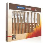 Jogo para Churrasco Inox 8pçs Polywood Natural Tramontina 21198/459 