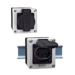 Tomada Sibratec Sobrepor 2P+T 20A Trilho Din 8598 Sibratec