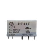 Relé Acoplador Fino HF41F 12V para Base 12/24Vcc/Vca (Somente o Relé) Sibratec