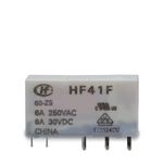 Relé Acoplador Fino HF41F 60V Para Base 220Vca (Somente o Relé) Sibratec