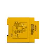 Relé de Segurança SRP-158 24Vcc/Vca Bi-Manual - Duplo Canal - 2NA + 2NF (Sem Certificação) Sibratec