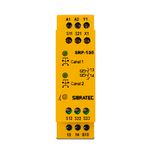Relé de Segurança SRP-158 24Vcc/Vca Bi-Manual - Duplo Canal - 2NA + 2NF (Sem Certificação) Sibratec