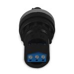 Potenciômetro Linear Ø22mm com Knob W1W22SSM-5 Tipo B de 5KΩ com 1 Volta Preto Sibratec