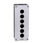 Caixa Plástica Cinza BX1/6G com 6 Furos 22mm Sibratec
