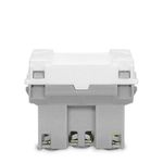 Kit Módulo Linha TWDIN Tomada Padrão Brasileiro Branca 2P+T 20A 250V + Suporte Genérico Branco Sibratec