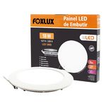 Painel LED de Embutir Redondo 12W Bivolt - FOXLUX-LED9041