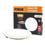 Painel LED de Embutir Redondo 18W Bivolt - FOXLUX-LED9042