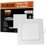 Painel LED de Embutir Quadrado 24W Bivolt - FOXLUX-LED9053