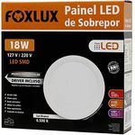 Painel LED de Sobrepor Redondo 18W Bivolt - FOXLUX-LED9061