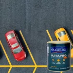 Tinta Ultra Piso Acril Prem Amarelo Demarcação 900 ml Eucatex 