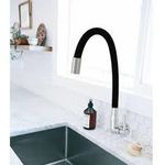 Torneira Cozinha Parede Bica Móvel Flex Preto C-70 1/4V 1178 Hidrolim