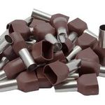 Terminal Ilhos Duplo 10 MM Marrom