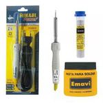 Kit Ferro Solda Plus SC40 34W 220V Hikari + Estanho e Pasta Solda