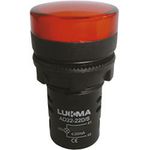 Sinaleiro Lk16-22 Vermelho 24VCA Lukma 16019