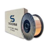 Arame Mig 0,80mm 5kg Com Gás Soldim + 02 Discos 115x1x22x23MM 