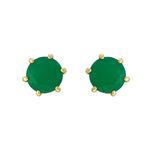 Conjunto Brinco Anel Zircônia Lesprit 6012647 Dourado Verde