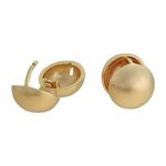 Brinco Argola Bola Metal Lihanna U23A030291 Dourado