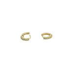 Brinco Argola Zircônia Lesprit U11A040631 Dourado Cristal