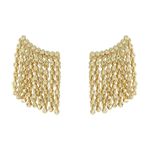 Brinco Earcuff Zircônia Franja Lesprit U19A121191 Dourado Cristal