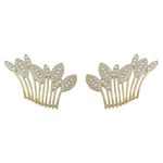 Brinco Earcuff Zircônia Lesprit E00713 Dourado Cristal