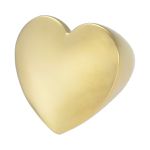 Anel Coração Metal Lesprit 00055 Dourado