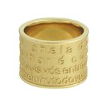 Anel Pai Nosso Metal Lesprit 00030 Dourado