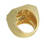 Anel Zircônia Lesprit 00034 Dourado Cristal