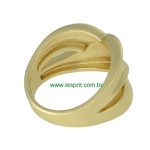 Anel Metal Lesprit 00061 Dourado X