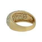 Anel Zircônia Lesprit 00007 Dourado Cristal