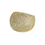 Anel Zircônia Lesprit LA03371WGL Dourado Cristal