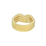 Anel Zircônia Lesprit LA06981WGL Dourado Cristal