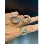 Brinco Argola Zircônia Lesprit U18K090021 Cristal