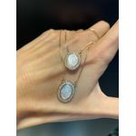 Escapulário Nossa Senhora Aparecida Zircônia Lesprit 6810242 Dourado